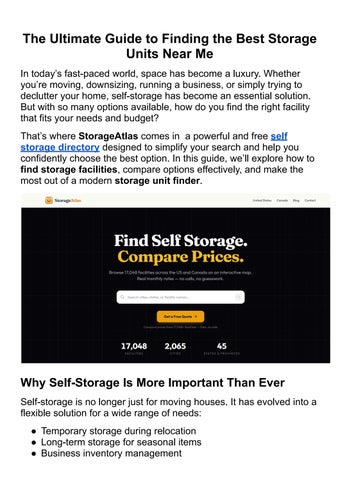 Storage units near me