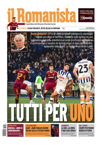 Il Romanista del 19 aprile 2026