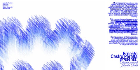 Ernesto Castro - Portfolio UCL Application