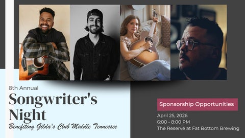 Songwriter's Night 2026 Sponsorship Deck