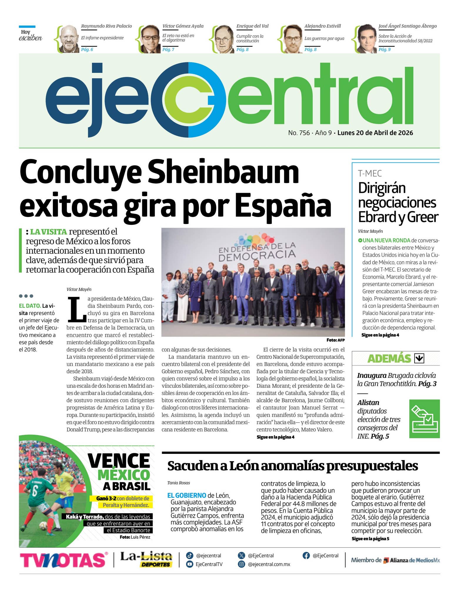 EjeCentral Diario | 20 de abril de 2026 by EjeCentral - Issuu