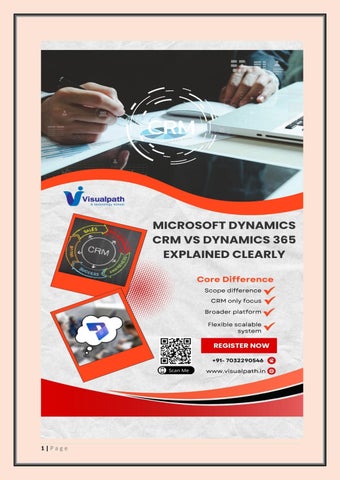 Microsoft Dynamics CRM Training - CRM Course by krishna uppala - Issuu