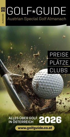GOLF GUIDE 2026 First Austrian Golf Almanach 