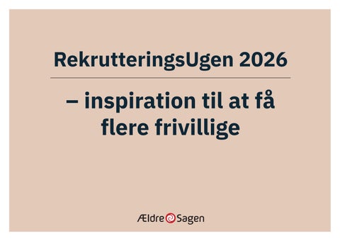 Idékatalog Rekrutteringsugen 2026