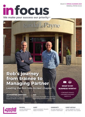In Focus Issue 31 | Randall & Payne Accountants & Business Advisors