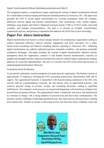 Digital Transformationby Behzad Jafarishahsavaranisubmission