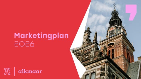 Marketingplan 2026 Citymarketing Alkmaar