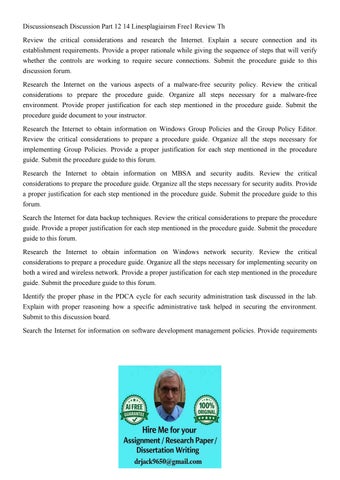 Discussionseach Discussion Part 12 14 Linesplagiairsm Free1 