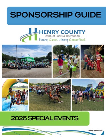 2026 Special Events Sponsorship Guide