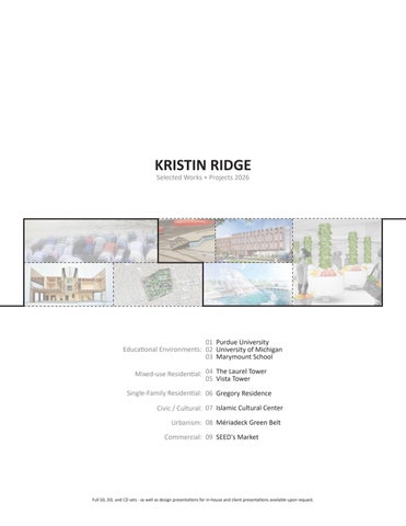 Kristin Ridge Portfolio by Kristin Ridge - Issuu