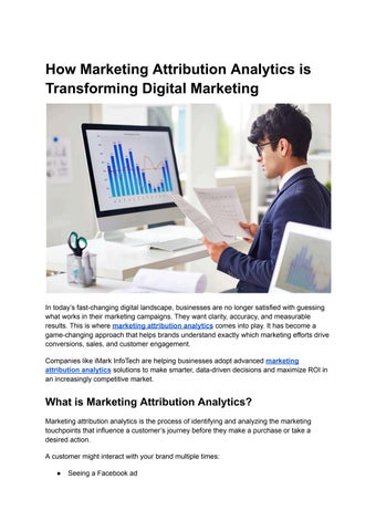 How Marketing Attribution Analytics is Transforming Digital Marketing