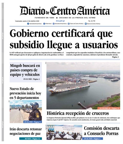 Edición Diario de Centro América 21 de abril 2026