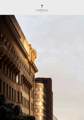 Capella Sydney Hotel Programme Brochure