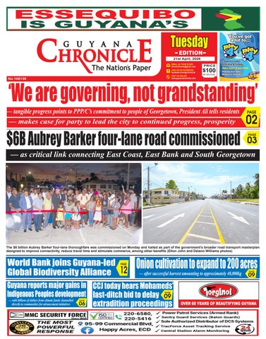 Guyana Chronicle E-Paper 21-04-2026