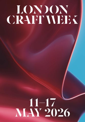 London Craft Week 2026