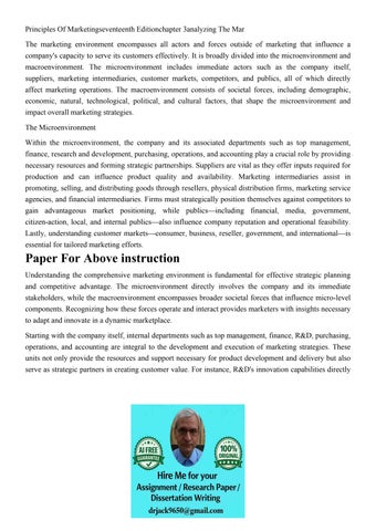 Principles Of Marketingseventeenth Editionchapter 3analyzing