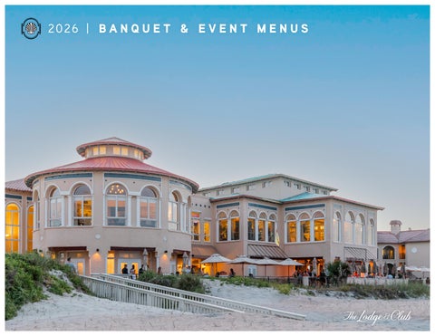 The Lodge & Club - 2026 Banquet Menu