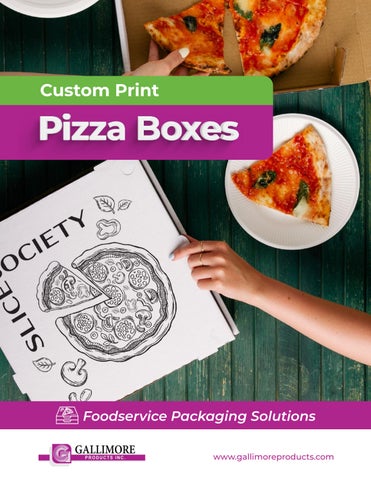 Gallimore Custom Print Pizza Boxes