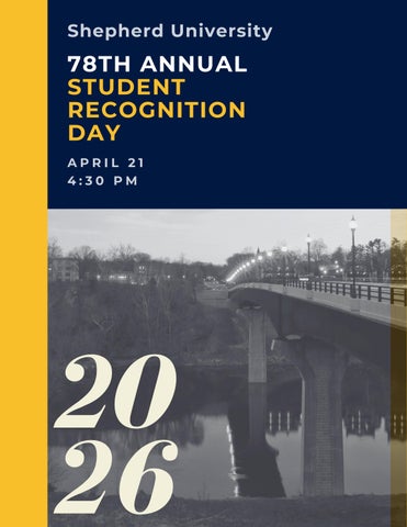 2026 Student Recognition Day Program 