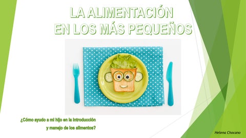 La alimentación en los más pequeños