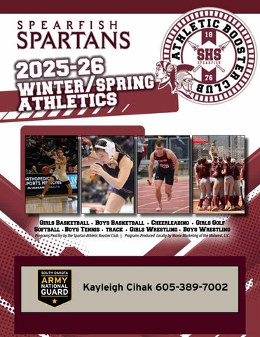 Spearfish Spartan Athletic Booster Club | Winter/Spring 2026 Edition