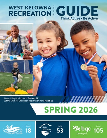 City of West Kelowna Spring 2026 Recreation Guide