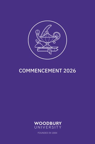 Woodbury University Commencement Program 2026