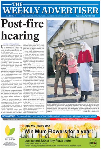 The Weekly Advertiser – Wednesday, April 22, 2026