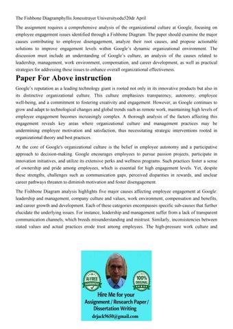 The Fishbone Diagramphyllis Jonesstrayer Universityedu520dr 