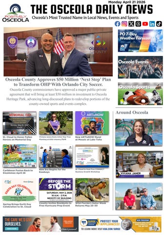 The Osceola Daily News for Tuesday April 21, 2026
