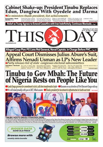 WEDNESDAY 22TH  APRIL 2026