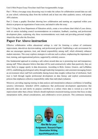 Unit Ii Mini Project Essay Flowchart And Chart Assignmentthi