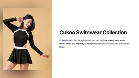 Cukoo – Trendy & Stylish Women’s Swimwear and Resort Wear Collection