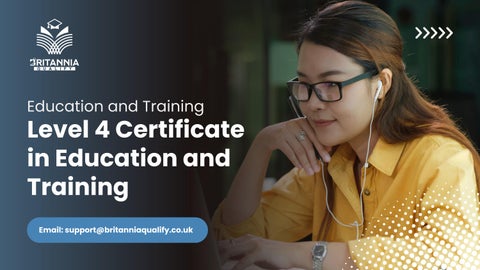 Level 4 Certificate in Education and Training