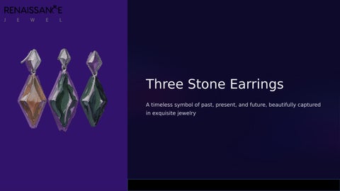 Three Stone Earrings