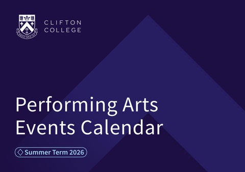 Performing Arts Summer Term 2026