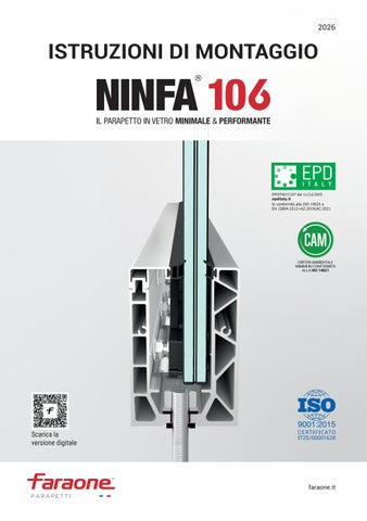 Istruzioni di montaggio parapetti – Ninfa 106