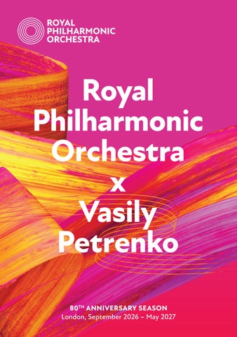 Royal Philharmonic Orchestra x Vasily Petrenko 2026–27 London Season