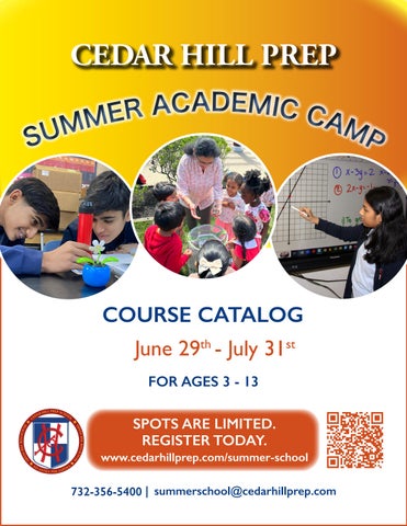 Summer Academic Camp Course Catalog