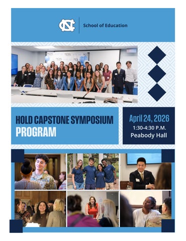 2026 HOLD Capstone Symposium Program Booklet