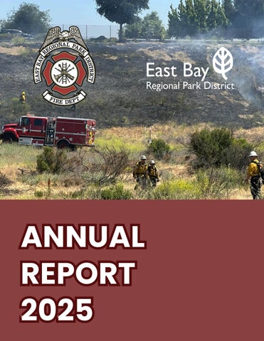EBRPD Fire  Department 2025 Annual Report