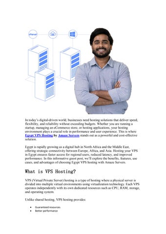 Egypt VPS Hosting by Amaze Servers