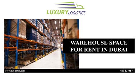 WAREHOUSE SPACE FOR RENT IN DUBAI