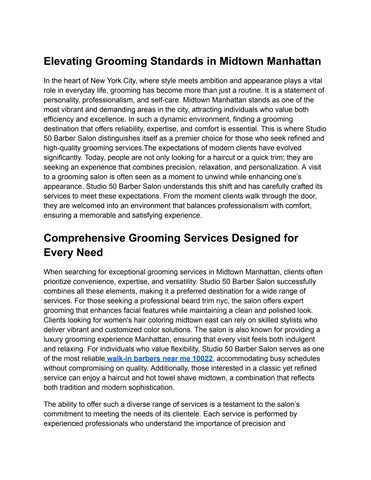 walk-in barbers near me 10022