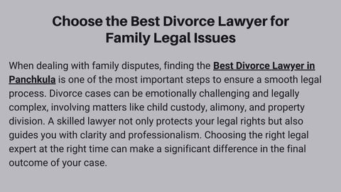 Choose the Best Divorce Lawyer for Family Legal Issues