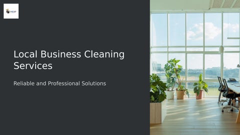 Local Business Cleaning Services – Reliable and Professional Solutions