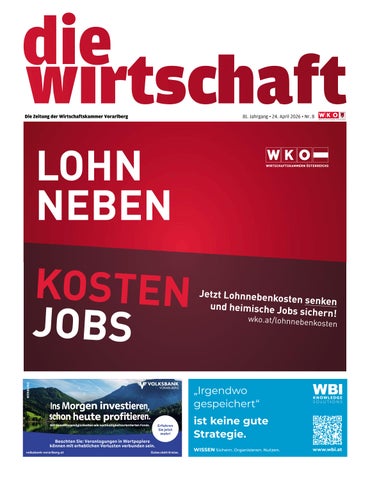 Die Wirtschaft, Nr. 8, 24. April 2026
