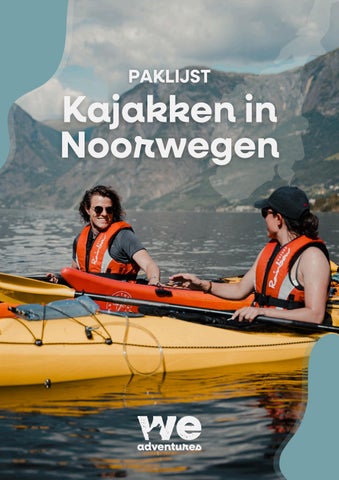 WA Paklijst Kajakken in Noorwegen