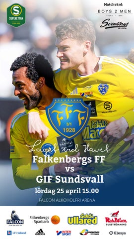 Programblad. Falkenbergs FF – GIF Sundsvall. Superettan - Lördag 25 april.