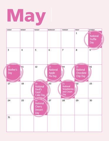 2026 CAEN May All-idays calendar